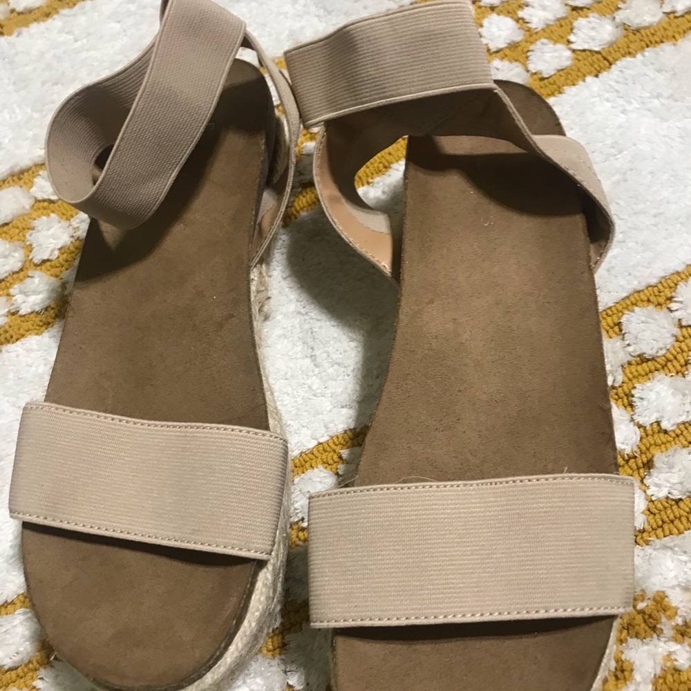Cream sandals